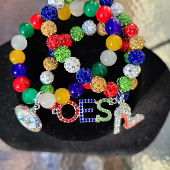 Order of the Eastern star bracelet set - Picture 5 of 7